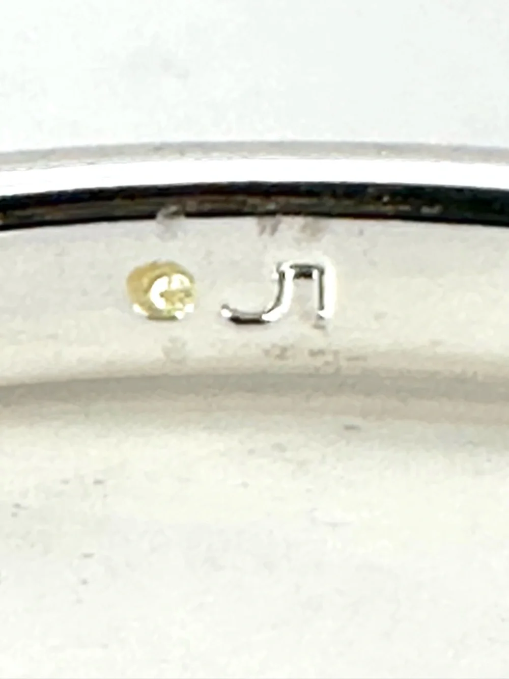Silver Tone Polished Bangle Bracelets Set Of 2